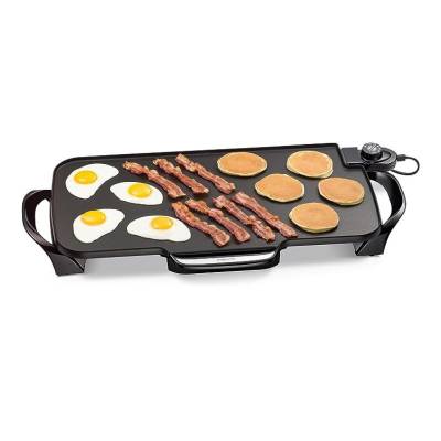 Presto 07061 22-inch Electric Griddle With Removable Handles, Black, 22-inch