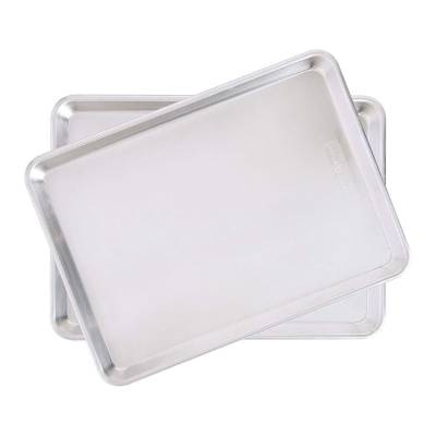 Nordic Ware Natural Aluminum Commercial Baker's Half Sheet, 2-Pack, Silver