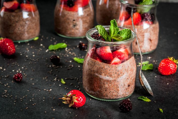 Strawberry Chia Seed Pudding